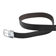 Tumbled Leather Wallet & Silver Buckle Belt Gift Set